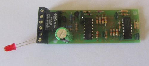 The IRDOT-2 is a circuit board with 6 screw terminals along the narrow end